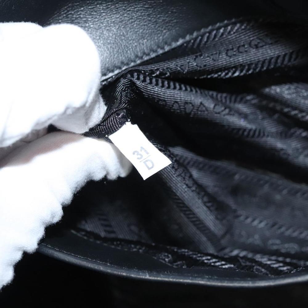 PRADA Hand Bag Leather Black White Auth 122125 - Picture 12 of 16